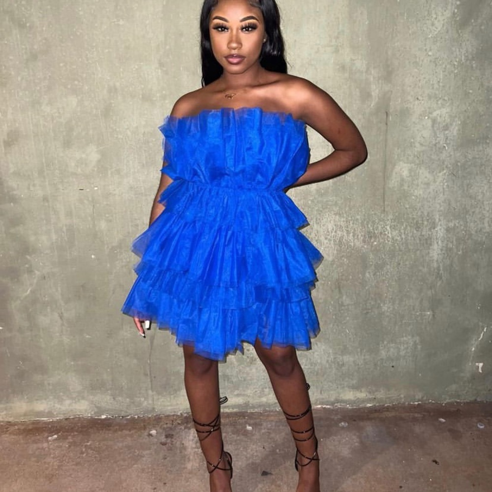 Blue midi or mini if your tall worn for bday photo still has tag.  Very cute and